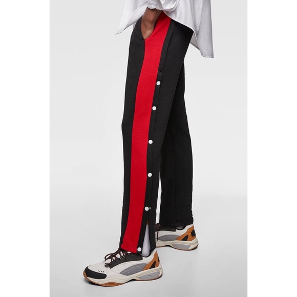 Zara | Pants | Zara Mens Button Pants With Side Stripe | Poshmark